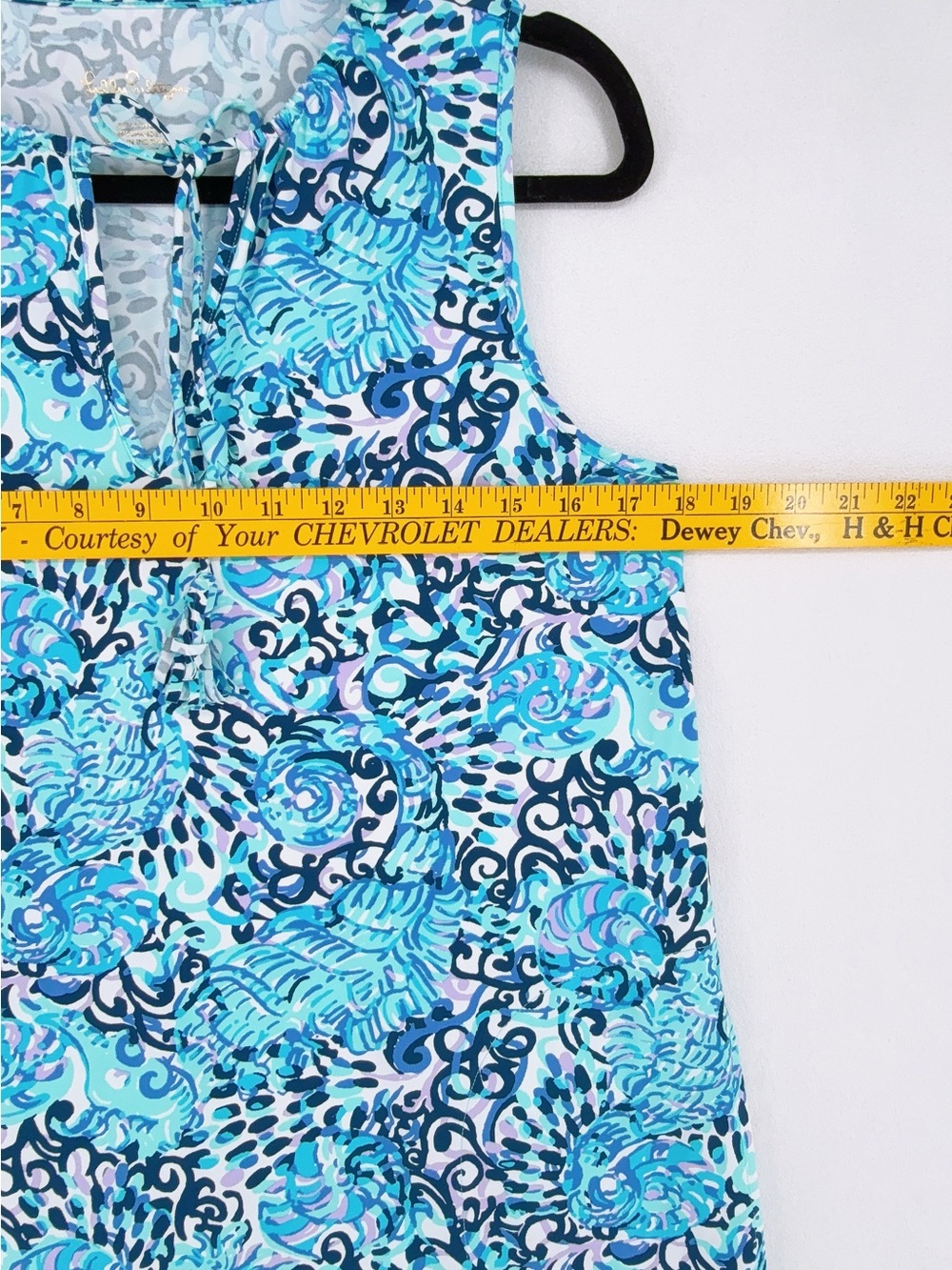 NWOT Lilly Pulitzer Johana Coverup Dress Light Aqua Spritz Sz S - Picture 6 of 9
